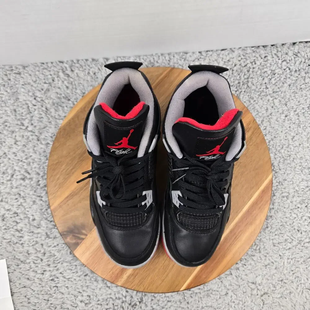 Jordan 4 Retro Kids 6y GS Bred Reimagined Casual Lifestyle Sneaker FQ7213-006